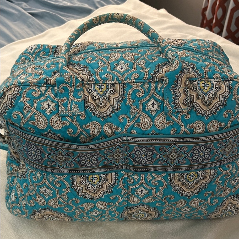 Vera Bradley Blue Paisley Weekender Bag